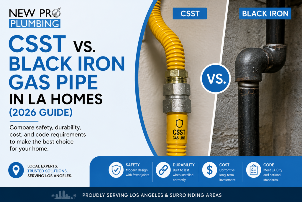 csst vs black iron gas pipe