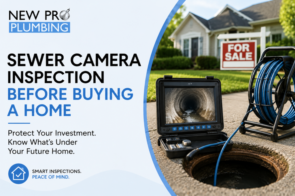 sewer camera inspection before buying a home